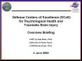Defense Centers of Excellence DCoE PowerPoint PPT Presentation