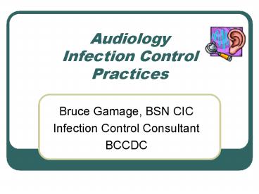 Audiology Infection Control Practices