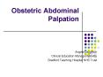 Obstetric Abdominal Palpation PowerPoint PPT Presentation