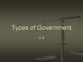 Types of Government PowerPoint PPT Presentation