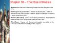 Chapter 18 The Rise of Russia PowerPoint PPT Presentation