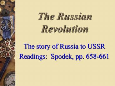 The Russian Revolution