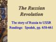 The Russian Revolution PowerPoint PPT Presentation