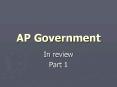 AP Government PowerPoint PPT Presentation