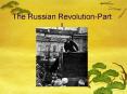 The Russian RevolutionPart I PowerPoint PPT Presentation
