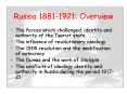 Russia 18811921: Overview PowerPoint PPT Presentation