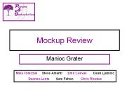 Mockup Review