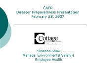 Susanna Shaw Manager Environmental Safety