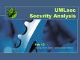 UMLsec Security Analysis PowerPoint PPT Presentation