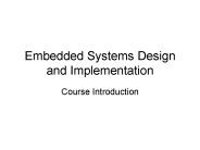 Embedded Systems Design and Implementation