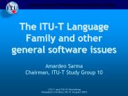 The ITU-T Language Family and other general software issues