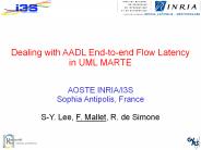 Dealing with AADL End-to-end Flow Latency in UML MARTE