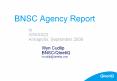 BNSC Agency Report PowerPoint PPT Presentation