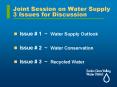 Joint Session on Water Supply 3 Issues for Discussion PowerPoint PPT Presentation
