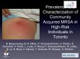 Prevalence and Characterization of Community Acquired MRSA in HighRisk Individuals in Toronto PowerPoint PPT Presentation