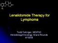 Lenalidomide Therapy for Lymphoma PowerPoint PPT Presentation