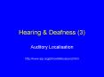 Hearing PowerPoint PPT Presentation
