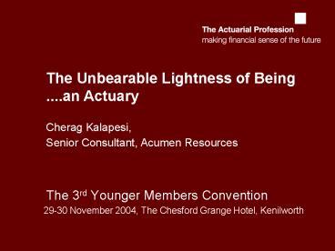 The 3rd Younger Members Convention