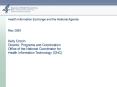Health Information Exchange and the National Agenda PowerPoint PPT Presentation