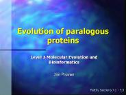 Evolution of paralogous proteins