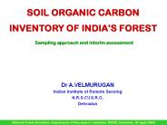 SOIL ORGANIC CARBON INVENTORY OF INDIA