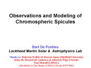Observations and Modeling of Chromospheric Spicules