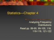 Statistics