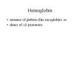 Hemoglobin PowerPoint PPT Presentation