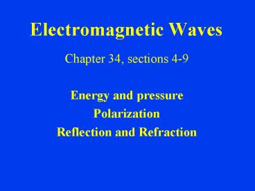 Electromagnetic Waves