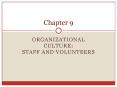 Organizational Culture: Staff and Volunteers PowerPoint PPT Presentation
