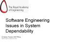 Software Engineering Issues in System Dependability PowerPoint PPT Presentation