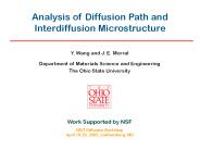 Analysis of Diffusion Path and Interdiffusion Microstructure