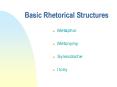 Basic Rhetorical Structures PowerPoint PPT Presentation