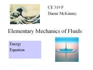 Elementary Mechanics of Fluids