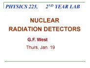 PHYSICS 225, 2ND YEAR LAB