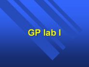 GP lab I