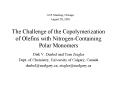 The Challenge of the Copolymerization of Olefins with Nitrogen-Containing Polar Monomers PowerPoint PPT Presentation
