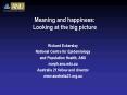 Meaning and happiness: Looking at the big picture PowerPoint PPT Presentation