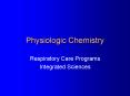 Physiologic Chemistry PowerPoint PPT Presentation