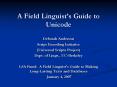 A Field Linguist PowerPoint PPT Presentation