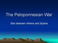 The Peloponnesian War PowerPoint PPT Presentation