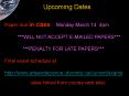 Upcoming Dates PowerPoint PPT Presentation