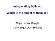 Interpolating Splines: Which is the fairest of them all