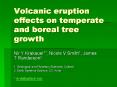 Volcanic eruption effects on temperate and boreal tree growth PowerPoint PPT Presentation