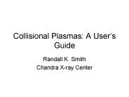 Collisional Plasmas: A Users Guide