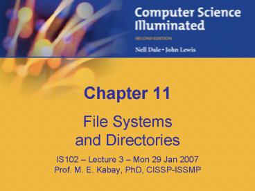 File Systems and Directories presentation | free to view