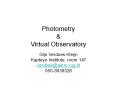 Photometry PowerPoint PPT Presentation