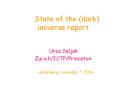 State of the dark universe report PowerPoint PPT Presentation
