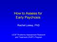 How to Assess for Early Psychosis PowerPoint PPT Presentation