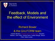 Feedback, Models and the effect of Environment